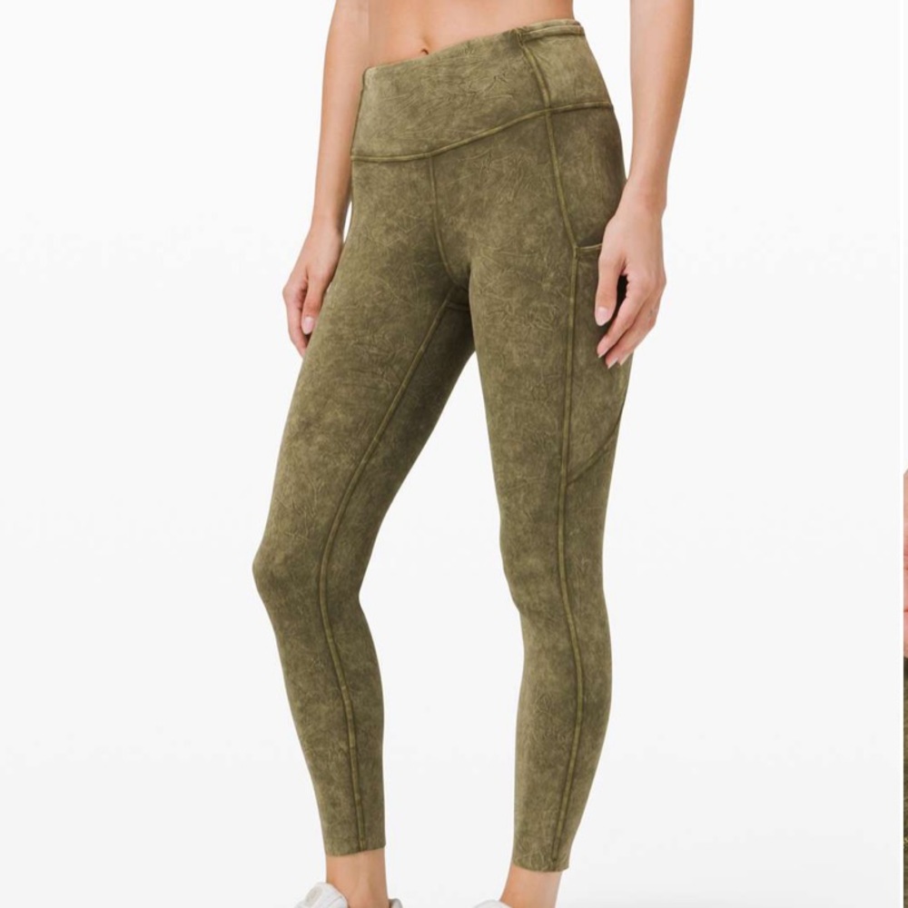 LULULEMON FAST AND FREE TIGHT 25” ICE DYE